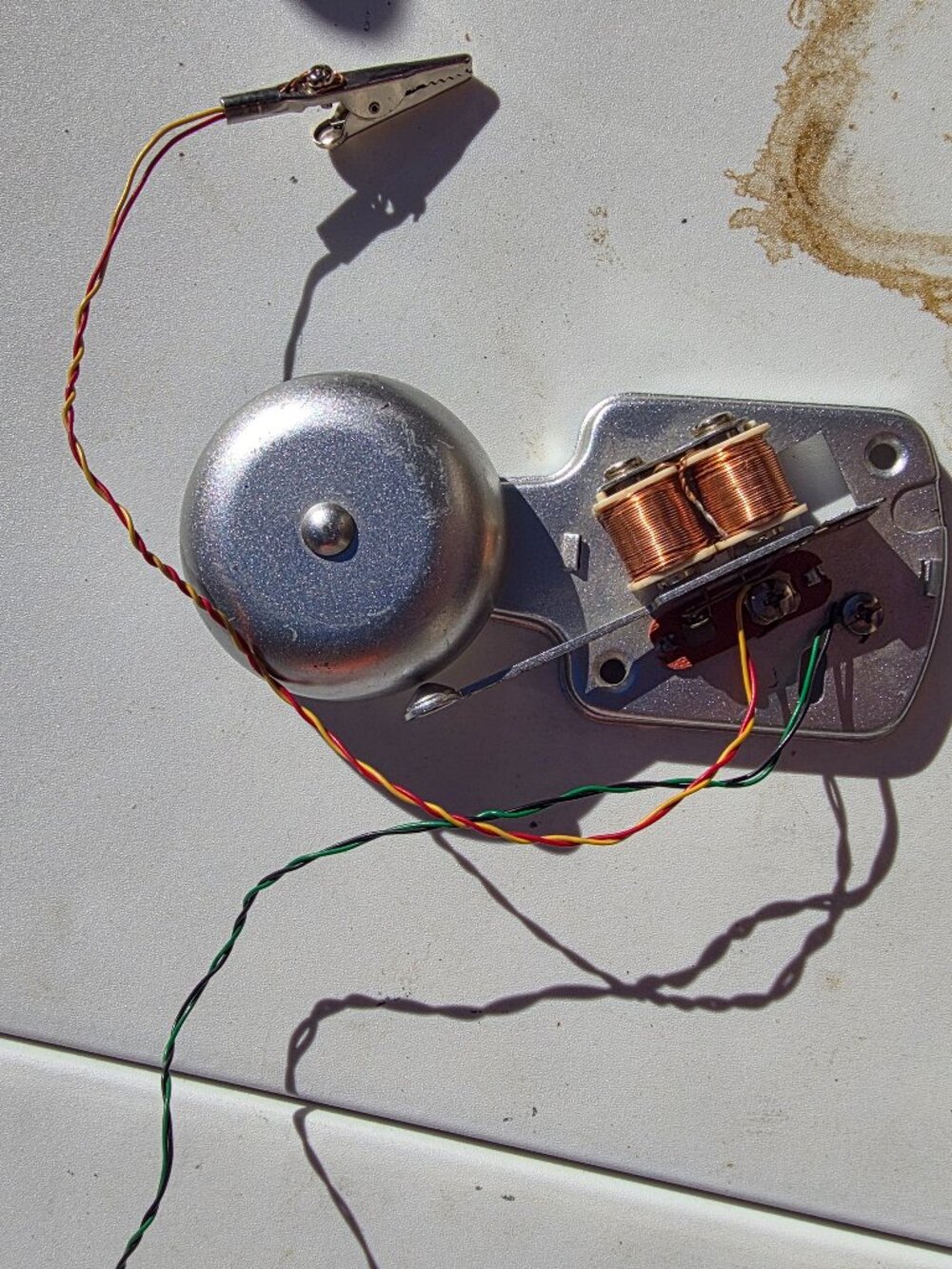 Vintage Style Electric Bell Ringer Doorbell School Bell Mechanism with Leads